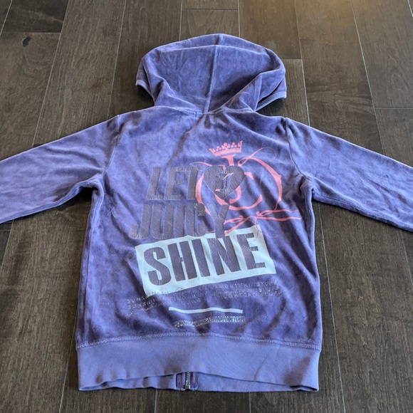 Juicy Couture Purple Terry Sweatshirt - Picture 1 of 2